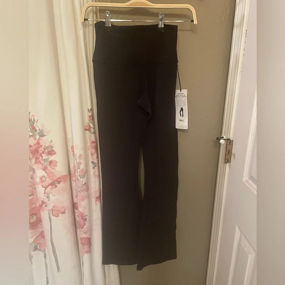 ALO Yoga Airbrush High-Waist 7/8 Bootcut Legging Black Size XS NWT